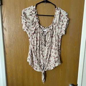Hippie Rose tie front top